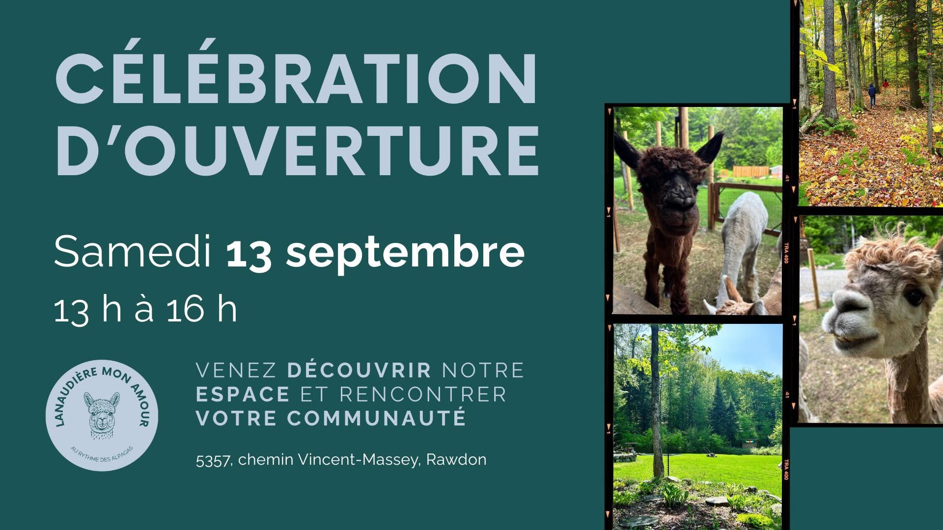 Célébration d’ouverture de Lanaudière mon amour